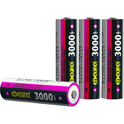 Li-Ion аккумулятор ФАZА 18650 3000мАч 3.7В без платы с защитой Box-4