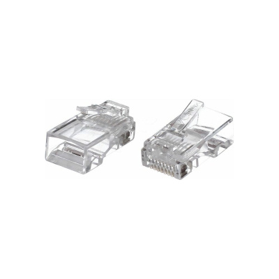 Коннекторы VCOM RJ-45 /8P8C/ для UTP кабеля, 5 категории / упаковка 100 шт./