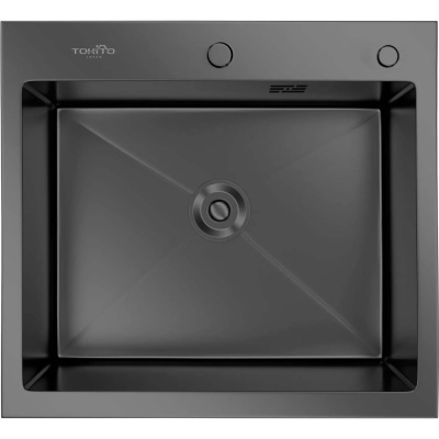 Мойка для кухни врезная TOKITO 60x50 см, графит