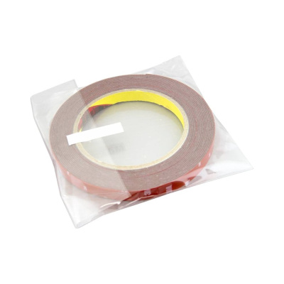 Оригинальный серый двусторонний скотч MTF Light 3M TAPE(ACRYL) 6мм х 5м красная подложка