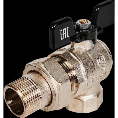 Угловой полнопроходной шаровой кран STOUT RG008Q0LA71ICC