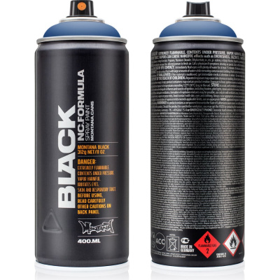 Краска MONTANA BLACK синий Сорренто, 0.4 л 5270 BLK на основе нитрокомбинации с высоким давлением