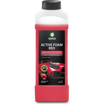 Автошампунь для бесконтактной мойки Active Foam Red 1 л Grass