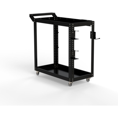 Тележка инструментальная Тип 1 700x450x800 2-е полки (черный) /