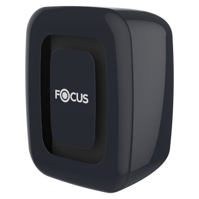 Диспенсер для туалетной бумаги FOCUS в листах, пластик, черный