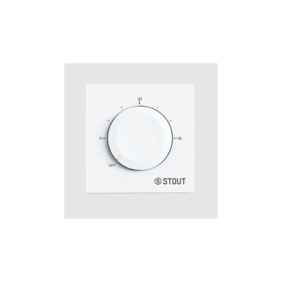 Термостат теплого пола STOUT STE-2001-130210 3А, ON/OFF белый
