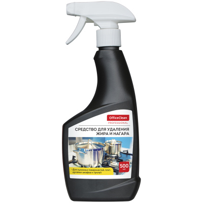 Средство чистящее OfficeClean Профессиональное "Антижир", с курком, 500мл
