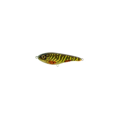 Воблер Strike Pro Джеркбейт Buster V, цвет: C755G-UV Green Motoroil Pike UV
