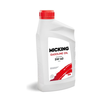 Моторное масло Micking Gasoline Oil MG1 5W-40 синтетическое API SP для бензиновых двигателей 1л M2133