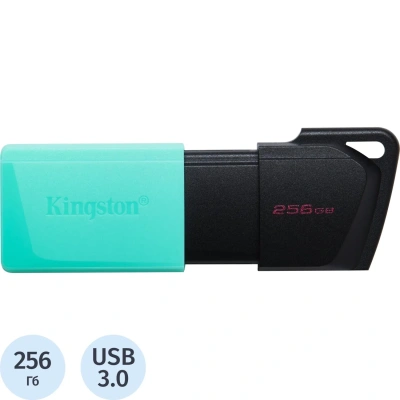 Флеш-память Kingston DataTraveler Exodia M, 256Гб, USB 3.2 gen.1 бирюзовый
