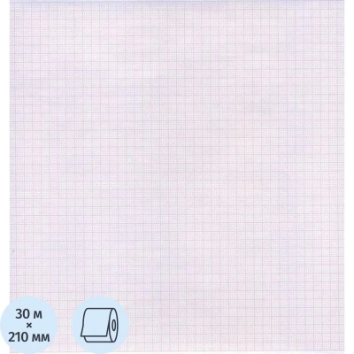 Лента регист. тепл. для ЭКГ 210х30х12 (в.) BIOSET 8000 (К210АК12), 2рул/уп