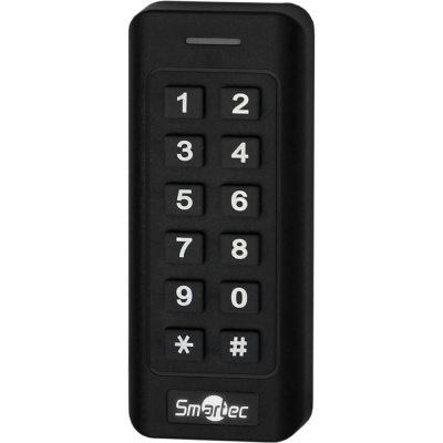 Считыватель Smartec ST-PR022EHMK-BK EM, HID prox, MIFARE с клавиатурой, черный