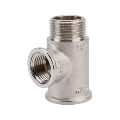 Тройник с переходом на наружную резьбу VALTEC 3/4х1/2х3/4 вн.-вн.-нар