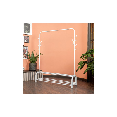 Напольная вешалка для одежды HELEX home белая W-20