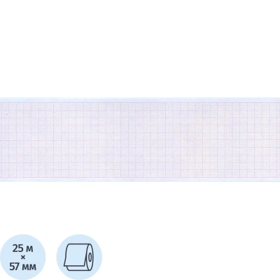Лента тепл.регист. для ЭКГ 57х25х12 (н.) HEART MIRROR (К5725АК12),4 шт/уп