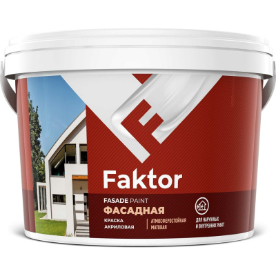 Фасадная краска ЯРОСЛАВСКИЕ КРАСКИ FAKTOR (белая; ведро 2.5 кг) О05365