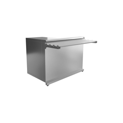 Прилавок кассовый универсальный Luxstahl КК-1200 Premium (нерж.) мкл002.2