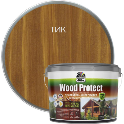 Пропитка Dufa WOOD PROTECT тик, 9 л