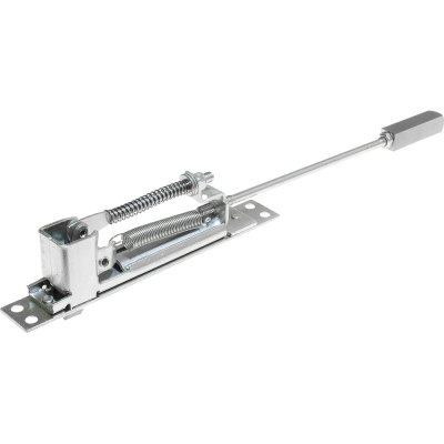 Шпингалет автоматический Doorlock DL FAB/M/200/SSS нержавеющая сталь, длина хода 16 мм, планка 26х171 мм, шток 200 мм