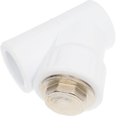 Сетчатый фильтр VALFEX PP-R белый, 32х45°