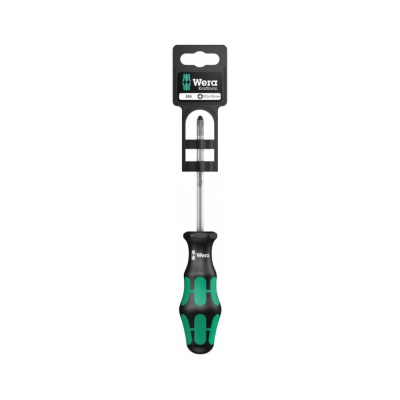 Отвёртка крестовая WERA 355 PZ SB PZ2x100 мм, держатель-еврослот