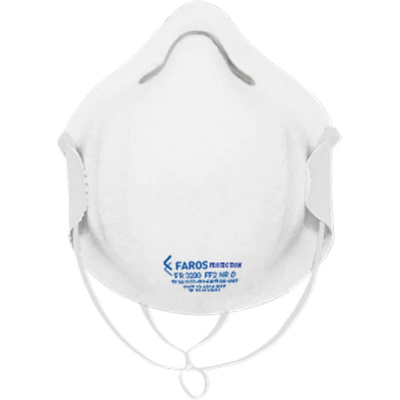 Полумаска фильтрующая для защиты от аэрозолей FAROS PROTECTION FR 3200 FFP2 NR D, без клапана выдоха, STANDART