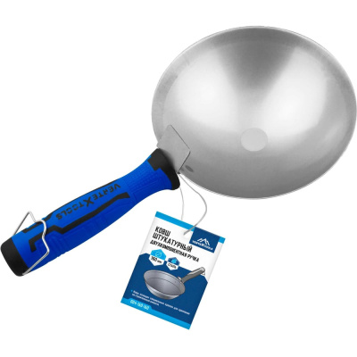Ковш штукатурный Vertextools двухкомпонентная ручка 160x160мм