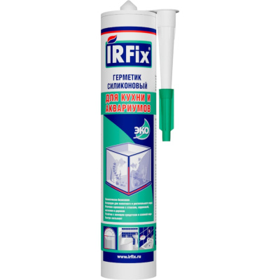 Герметик силиконовый для кухни и аквариумов IRFIX 310 мл черный
