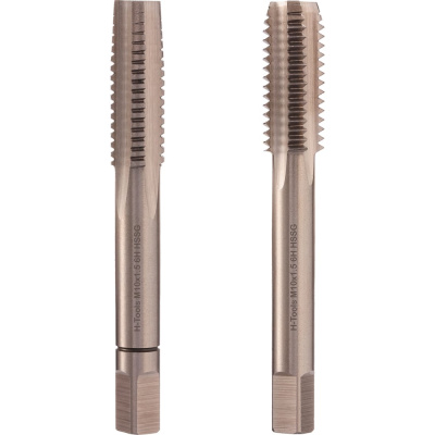 Набор метчиков из 2-х шт. H-Tools М10 шаг 1.5мм DIN352 HSS-G