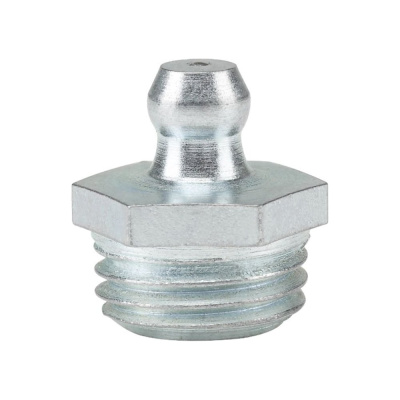 Пресс-масленка прямая MasloSmenka R1/4 NPT (1/4-18) 10 шт, оцинкованная сталь, Европейский стандарт DIN71412 010121-10
