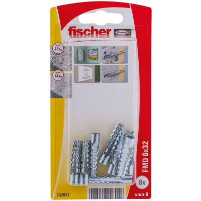 Дюбель распорный fischer металл FMD 6x32 K 8