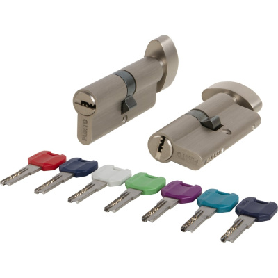 Цилиндровый механизм PUNTO MaxPro7002Knob110mm(50+10+50) SN никель 7key с вертушкой