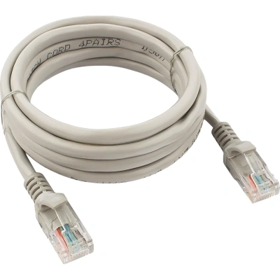 Патч-корд UTP Cablexpert PP12-3M кат.5e, 3м, серый