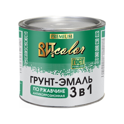 Грунт-эмаль по ржавчине 3в1 Царицынские краски красная 1,8 кг