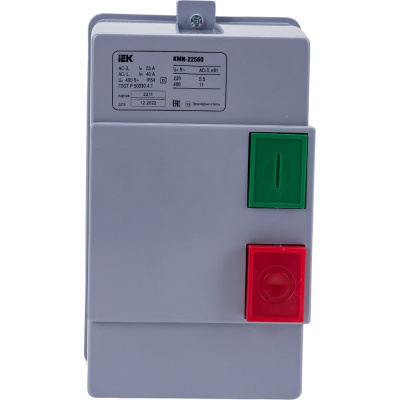 Контактор IEK КМИ-22560 25А, 380В/АС3, IP54, ИЭК