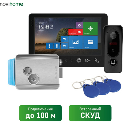 Комплект Novihome DARK SURFACE 7 FHD KIT PLUS v. комплект, состоящий из 7 Full HD видеодомофона