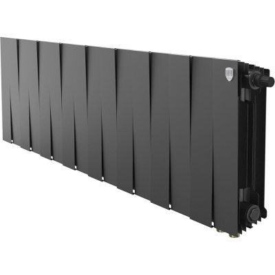 Радиатор биметаллический ROYAL THERMO PianoForte 300 Чёрный VR80 - 16 секц.