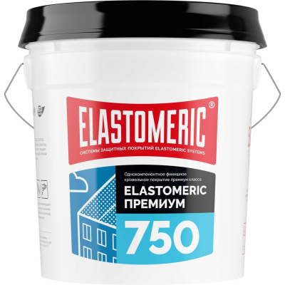 Покрытие акриловое Elastomeric Systems финишный слой, защита от УФ, 20 кг. Elastomeric-750 Premium