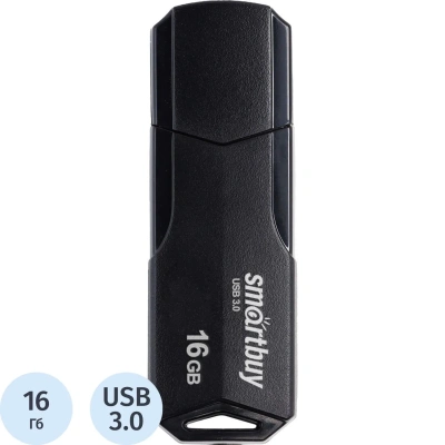 Флеш-память Smartbuy UFD 3.0/3.1 16GB CLUE Black (SB16GBCLU-K3)