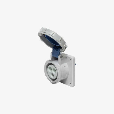 Розетка встраиваемая панельная Voltz 16 A, 220-250 В, 2P+E, quick connect, IP67