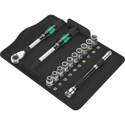 Набор с трещоткой Wera, Zyklop Hybrid 1/2" 13 предметов