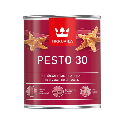 Стойкая алкидная универсальная эмаль Tikkurila PESTO 30
