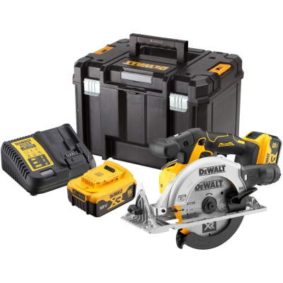 Аккумуляторная дисковая пила Dewalt DCS565P2, 18 В, 165 мм, 4950 об/мин, с 2 АКБ 5 Ач и ЗУ, в кейсе TSTAK
