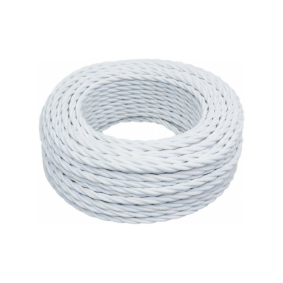 Провод Bironi 3x2,5 белый (матовый) 20м