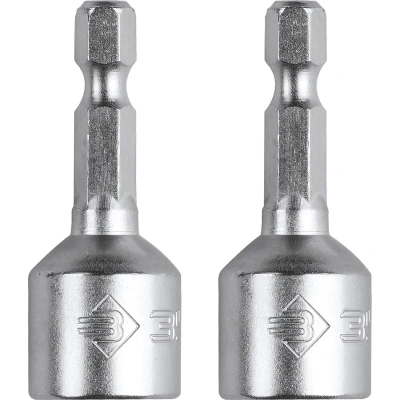 Бита с торцевой головкой ЗУБР магнит. 1/4'',Cr-V, 13х45мм,2шт.(26392-13-02)