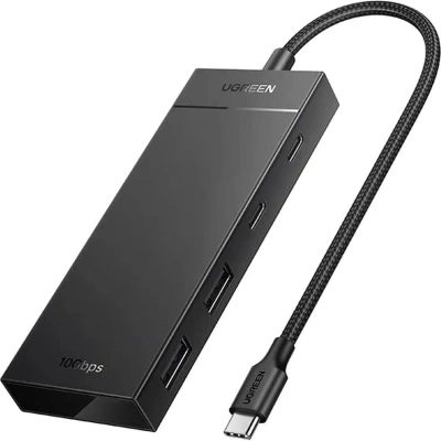 Разветвитель USB UGREEN CM806 (35583) USB-C to 2xUSB-A/2xUSB-C Хаб безPD чр