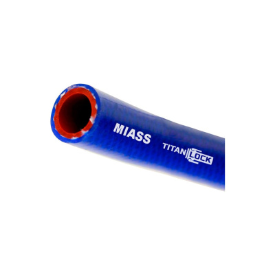 Силиконовый армированный шланг TITAN LOCK MIASS синий, d=22 мм, 10 м TL022MS