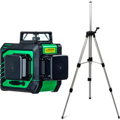 Комплект INSTRUMAX Лазерный уровень GL 3-360 BAZA SET+Штатив телескопический с резьбой 1/4 (5/8) дюйма TR-120