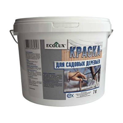 Краска для садовых деревьев Ecolux 7 кг