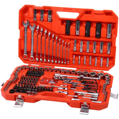 Набор инструментов JTC 1/4", 3/8", 1/2" 6-гранный (в кейсе) 219 предметов, H219C